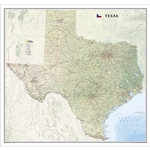 Texas Wall Map - National Geographic. Texas Wall Map - National Geographic. National Geographic's wall map of Texas brings the rich and diverse topography of the state to life in elegant detail. Mountain ranges, prominent peaks, major lakes, rivers, and r