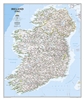 Ireland Political Wall Map - National Geographic. This classic-style Ireland wall map is one of the most authoritative maps yet published of the Emerald Isle. Of the nearly 1,000 place-names shown on this map, all within the Republic of Ireland adhere to