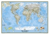 World Political Wall Map - National Geographic. Enjoy the accuracy and beauty of the latest world map from the cartographers at National Geographic. This map features the Winkel Tripel projection to reduce distortion of land masses as they near the poles.