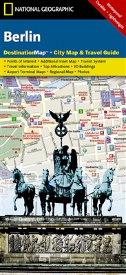 Berlin National Geographic Destination City Map. Destination Maps combine finely detailed maps with fascinating and practical travel information. Maps feature a large scale city map, richly layered with tourist and business travel locations and informatio