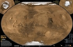 Destination MARS Wall Map - National Geographic. See Mars as it really looks, from the heights of Olympus Mons (nearly 70,000 feet above the surface), to ancient canyons, to Hellas Planitia, the lowest point on Mars, where a meteorite punched a hole in th