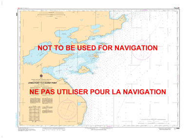 6359 - Jones Point to Burnt Point - Canadian Hydrographic Service (CHS)'s exceptional nautical charts and navigational products help ensure the safe navigation of Canada's waterways. These charts are the 'road maps' that guide mariners safely from port to