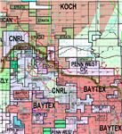 Peace River Oil Sands map