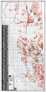 NE BC Oil and Gas Fields & Wells Map. This base map showcases all of the Oil and Gas Fields and Wells drilled in NE British Columbia. Symbolized wells gives the user a good idea where the pools are situated. There is a quick reference guide showcasing the