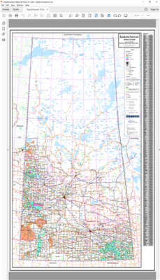 Saskatchewan Strikes and Pools map