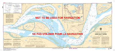 6451 - Sans Sault Rapids - Canadian Hydrographic Service (CHS)'s exceptional nautical charts and navigational products help ensure the safe navigation of Canada's waterways. These charts are the 'road maps' that guide mariners safely from port to port. Wi