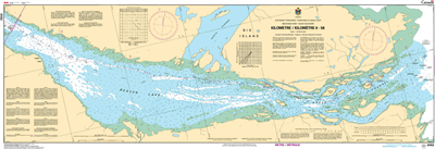 6452 - Mackenzie River map - Kilometre 0 to 58