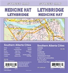 Lethbridge & Medicine Hat Street Map Includes a detailed street map of several cities in Southern Alberta including Airdrie, Banff, Brooks, Canmore, Chestermere, Coaldale, Cochrane, Crowsnest Pass, High River, Lake Louise, Lethbridge, Okotoks, Redcliff, S