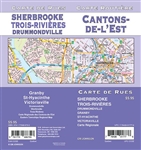 The Sherbrooke and Trois Rivieres Street Map is a comprehensive and detailed geographical representation that encompasses not only these cities but also extends its coverage to include other significant urban centers such as Granby, St-Hyacinthe, Victoria