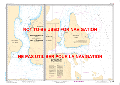 7184 - Broughton Island and Approaches Nautical Chart. Canadian Hydrographic Service (CHS)'s exceptional nautical charts and navigational products help ensure the safe navigation of Canada's waterways. These charts are the 'road maps' that guide mariners