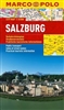 Salzburg city map. The pocket size Marco Polo city map of Salzburg 1:15000 scale is printed on water proof paper. Covers practical touristic information, public transportation and index of street names.