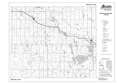73E05R Alberta Resource Access Map