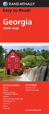 Georgia State Map by Rand McNally. Easy to read folded state map is a must-have for anyone traveling in and around Georgia, offering unbeatable accuracy and reliability at a great price. Includes detailed maps of Albany, Athens, Atlanta & Vicinity, Downto