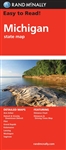 Michigan State Map. Includes detailed maps of Ann Arbor, Detroit & Vicinity, Downtown Detroit, Flint, Grand Rapids, Kalamazoo, Lansing, Muskegon, and Saginaw. Indications of parks, points of interest, airports, county boundaries, and more. Clearly labeled