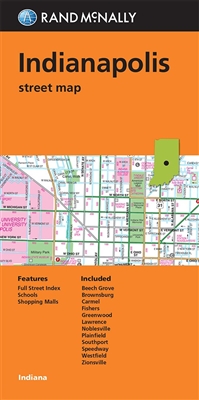 Indianapolis Indiana Street Map. Rand McNally's folded map for Indianapolis is a must-have for anyone traveling in and around this part of Indiana, offering unbeatable accuracy and reliability at a great price. Our trusted cartography shows all Interstate
