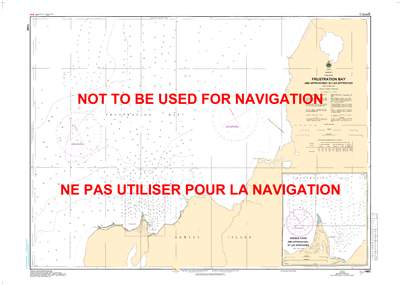 7465 - Frustration Bay and Approaches Nautical Chart. Canadian Hydrographic Service (CHS)'s exceptional nautical charts and navigational products help ensure the safe navigation of Canada's waterways. These charts are the 'road maps' that guide mariners s