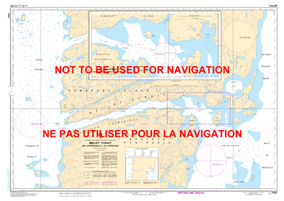 7552 - Bellot Strait and Approaches Nautical Chart. Canadian Hydrographic Service (CHS)'s exceptional nautical charts and navigational products help ensure the safe navigation of Canada's waterways. These charts are the 'road maps' that guide mariners saf