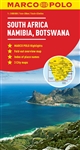 South Africa - Namibia & Botswana Travel Map. Marco Polo maps feature completely up-to-date, digitally generated mapping. The high quality cartography with distance indicators and scale converters aid route planning. The extensive coverage of the maps ena