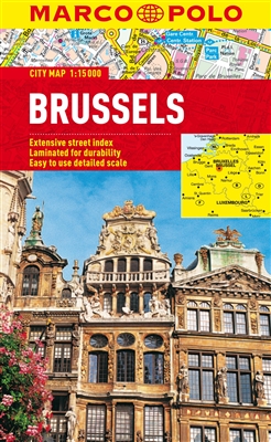 Brussels Belgium City Pocket Map. The optimum city maps for exploring, shopping and much more. The laminated, pocket format is easy to use, complete with public transport maps. The detailed scale shows even the smallest streets and it includes an extensiv