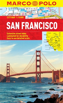 San Francisco Pocket City Map. The optimum city maps for exploring, shopping and much more. The laminated, pocket format is easy to use, complete with public transport maps. The detailed scale shows even the smallest streets and it includes an extensive s