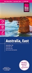 Australia East Road and Travel Map. Reise Know-How maps are double-sided multi-language, rip proof, waterproof maps with very modern cartographic style. Each map is very clear and detailed with an index of place names and often include inset maps.