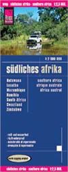 Southern Africa map at 1:2,500,000. Reise Know-How maps are double-sided multi-language, rip proof, waterproof maps with very modern cartographic style. Each map is very clear and detailed with an index of place names and often include inset maps.