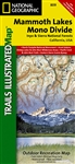 Mammoth Lakes Mono Divide Inyo and Sierra National Forests by National Geographic map. This Trails Illustrated map features Ansel Adams Wilderness, Courtright Reservoir, Dinkey Lakes Wilderness, Inyo National Forest, John Muir Wilderness, Kings Canyon Nat