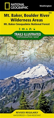 826 Mount Baker and Boulder River Wilderness Mt Baker Snoqualmie National Forest National geographic Trails Illustrated
