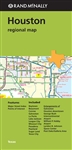 Houston Texas Regional map. Includes Baytown, Beaumont, Conroe, Galveston, La Porte, Lake Jackson, League City, Missouri City, Pasadena, Pearland, Sugar Land and Texas City. Rand McNallys folded map for Houston is a must-have for anyone traveling in and