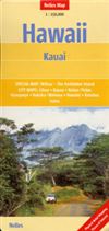 Kauai - Hawaii Travel & Road Map. This is a two sided map that shows a nice overall view of the island and on the other side is insets of Kapaa, Koloa, Poipu and Hanalei. This map shows places of interest, hotels, highways and communities.