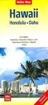 Honolulu, Oahu Hawaii waterproof travel map. This detailed color map of Honolulu and all of Oahu includes insets of Waikiki, and downtown Honolulu, Laie and Kaneohe Kailua. There is also a quick reference index. Showcases beaches, places and much more.