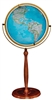 National Geographic Chamberlin - 16 inch Floor Globe. The Chamberlin is the perfect essence of attractive practicality. This 16 inch illuminated blue ocean globe has a walnut colored stand. Its full swing meridian lets you easily view any part of the wor