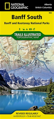 Banff South, Banff and Kootenay National Parks Map. National Geographics Trails Illustrated map of Banff South is a two-sided, waterproof map designed to meet the needs of outdoor enthusiasts with unmatched durability and detail. This map was created in c