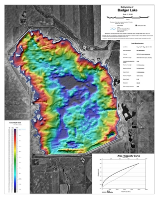 Badger Reservoir Bathymetric Chart