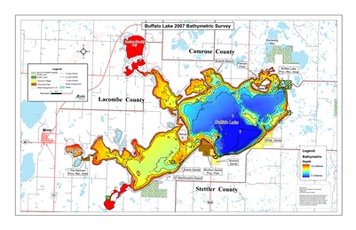 Buffalo Lake Bathymetric Chart