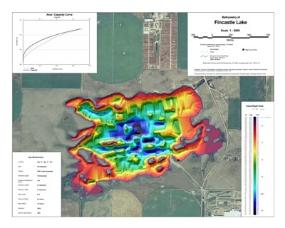 Fincastle Reservoir Bathymetric Chart