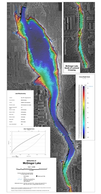 McGregor Lake Bathymetric Chart