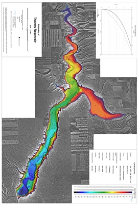Travers Reservoir Bathymetric Chart