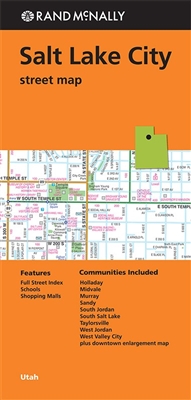 Salt Lake City Street Map. Rand McNally's folded map for Salt Lake City is a must-have for anyone traveling in and around this part of Utah, offering unbeatable accuracy and reliability at a great price. Our trusted cartography shows all Interstate, U.S.,