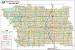 Mountain View County Landowner Map. County and Municipal District (MD) maps show surface land ownership with each 1/4 section labeled with the owners name. Also shown by color are these land types - Crown (government), Freehold (private) and Crown Leased