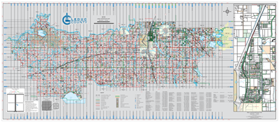 Leduc County Landowner map - County 25. County and Municipal District (MD) maps show surface land ownership with each 1/4 section labeled with the owners name. Also shown by color are these land types - Crown (government), Freehold (private) and Crown Lea