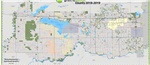 Parkland County Landownership map - C31. County and Municipal District (MD) maps show surface land ownership with each 1/4 section labeled with the owners name. Also shown by color are these land types - Crown (government), Freehold (private) and Crown Le