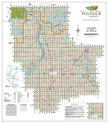 Westlock County Landowner Map - County 92. County and Municipal District (MD) maps show surface land ownership with each 1/4 section labeled with the owners name. Also shown by color are these land types - Crown (government), Freehold (private) and Crown