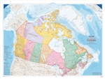 Canada Political Natural Resources wall map - XL. The largest of the Atlas of Canada wall maps, this colorful edition features several significant information updates. Approximately 150 place names have been added or renamed, particularly in northern and