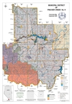 Pincher Creek Landowner Map - MD 9. County and Municipal District (MD) maps show surface land ownership with each 1/4 section labeled with the owners name. Also shown by color are these land types - Crown (government), Freehold (private) and Crown Leased