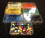 Map Town Push Pins. 100 count. Choose your color. Pin Where Youve Been on your favorite World map, or track locations of your projects. These vibrant round headed push pins come in boxes of 100 pins in a variety of color options. Choose your color from th