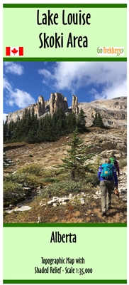 The Lake Louise Skoki Area Hiking map, tailored for adventurers exploring the stunning Alberta landscape, serves as an indispensable tool for hikers venturing into the rugged wilderness around Lake Louise. Spanning an extensive area with a scale of 1:35,0