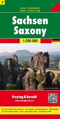 Saxony Germany Travel & Road Map. Freytag & Berndt road maps are available for many countries and regions worldwide. In addition to the clear design, and shaded relief these road maps have a lot of additional information such as roads, sights, camping sit