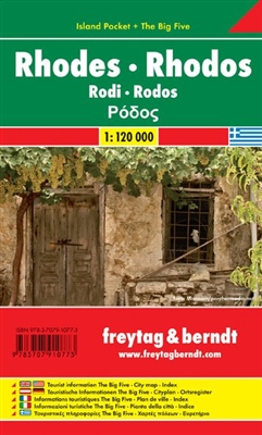 Rhodes Island Greece Pocket map. Rhodes is one of the most popular islands in Greece, known for its beautiful beaches, stunning landscapes, and rich history. Be sure to visit the Palace of the Grand Master of the Knights of Rhodes, Acropolis of Rhodes, Li