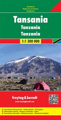Tanzania Detailed Travel and Road map. Freytag & Berndt road maps are available for many countries and regions worldwide. In addition to the clear design, and shaded relief these road maps have a lot of additional information such as; roads, sights, campi